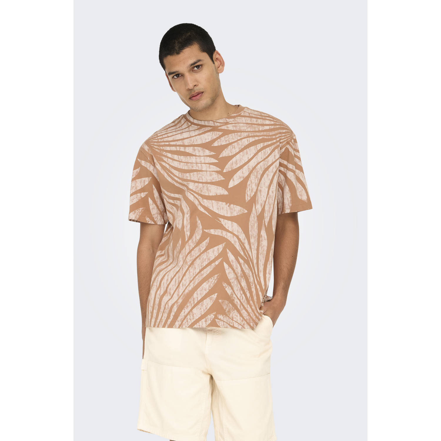 ONLY & SONS T-shirt donker oranje