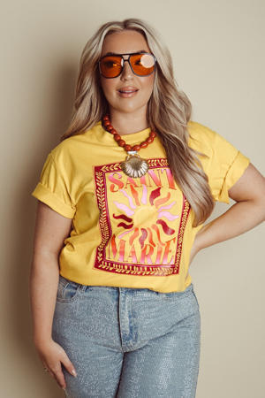 T-shirt geel