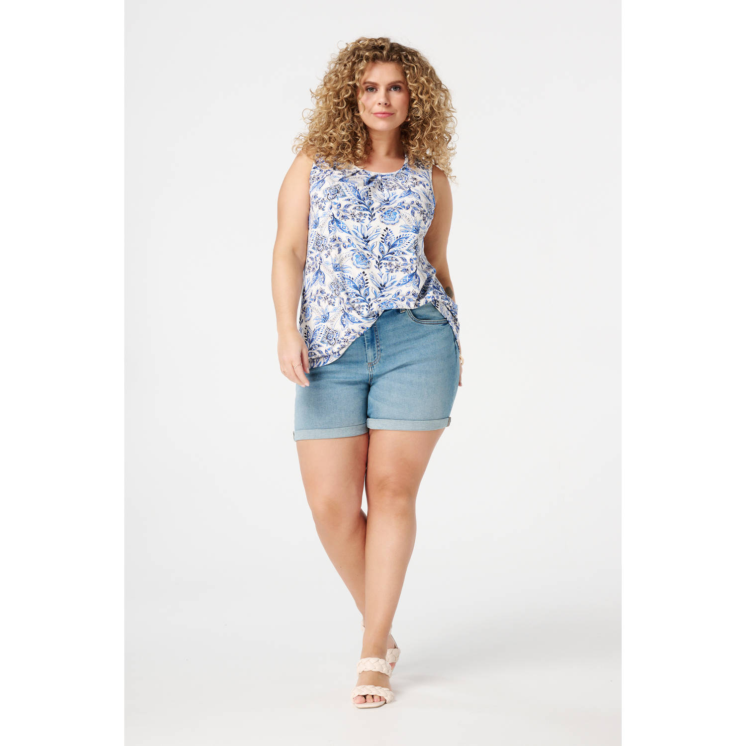MS Mode top blauw