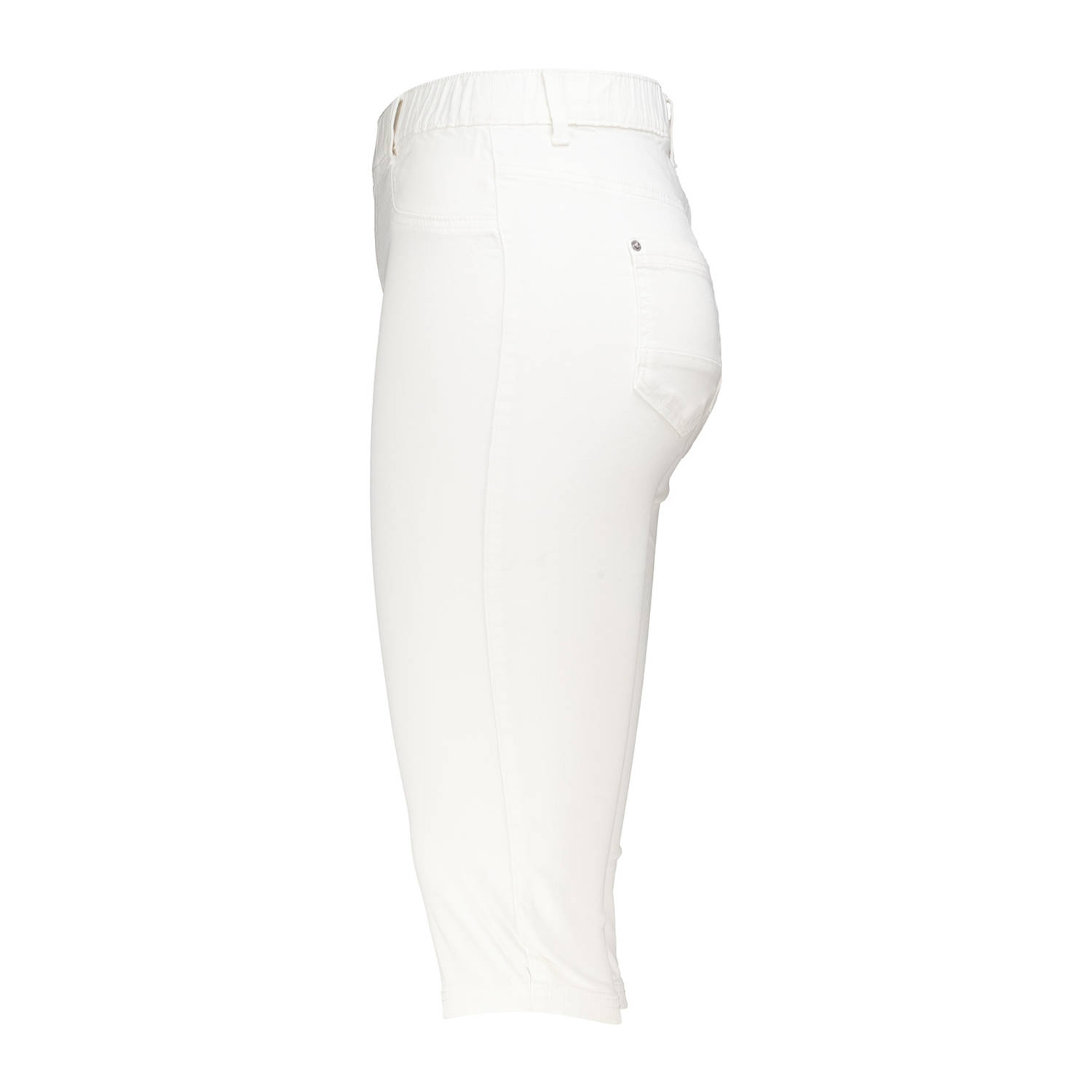 MS Mode slim regular waist broek wit