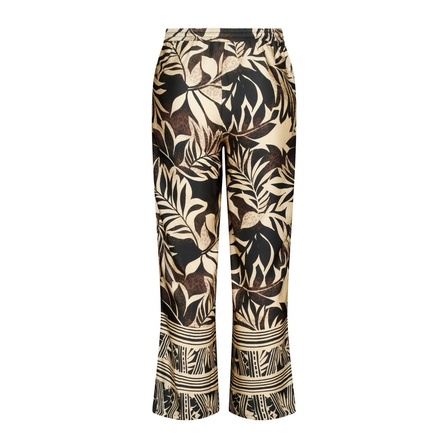 MS Mode straight regular waist broek bruin