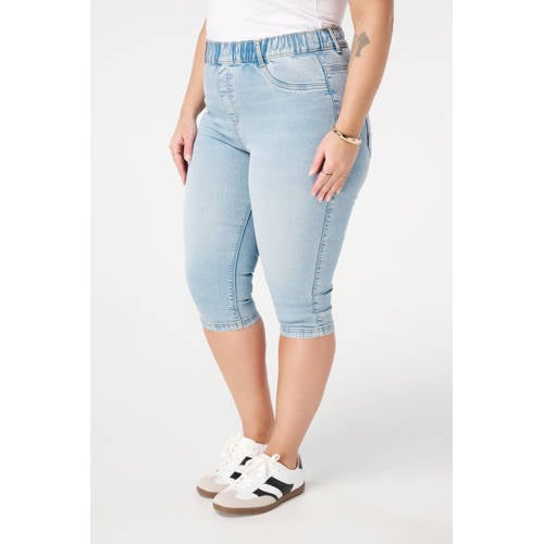 MS Mode capri jeans light blue denim afbeelding