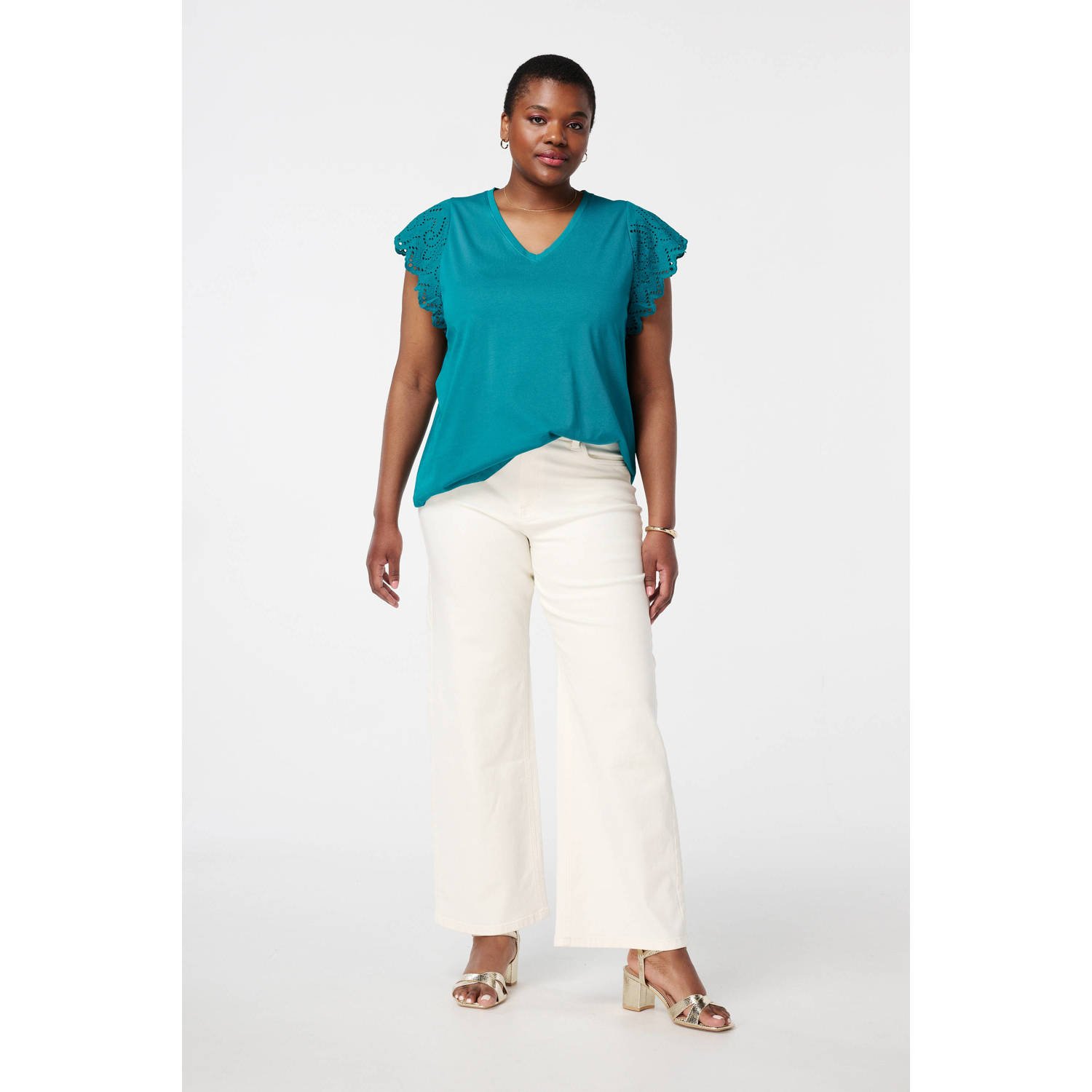 MS Mode top broderie