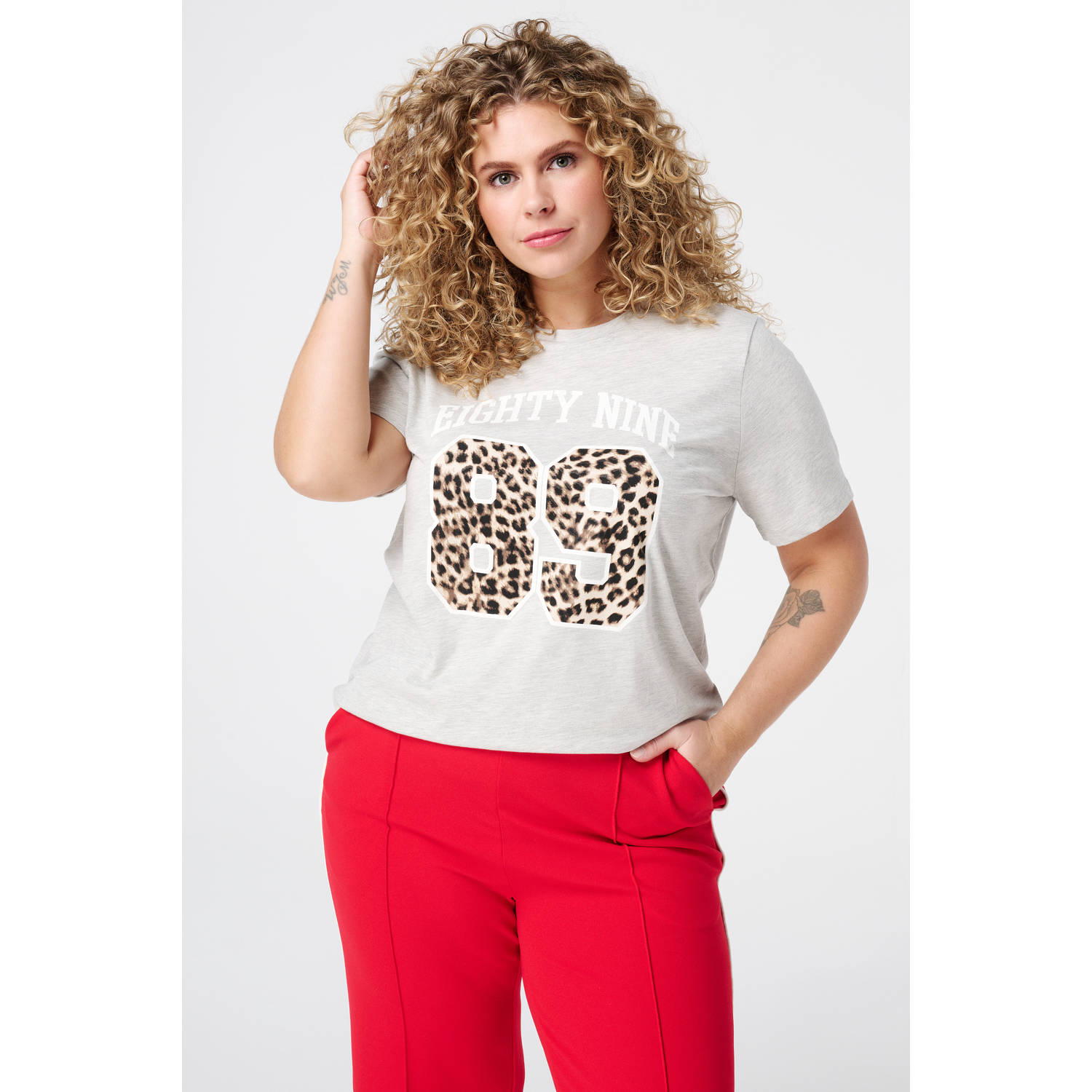 MS Mode T-shirt lichtgrijs
