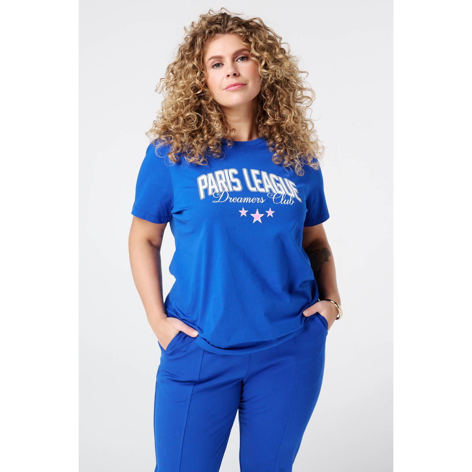 MS Mode T-shirt blauw