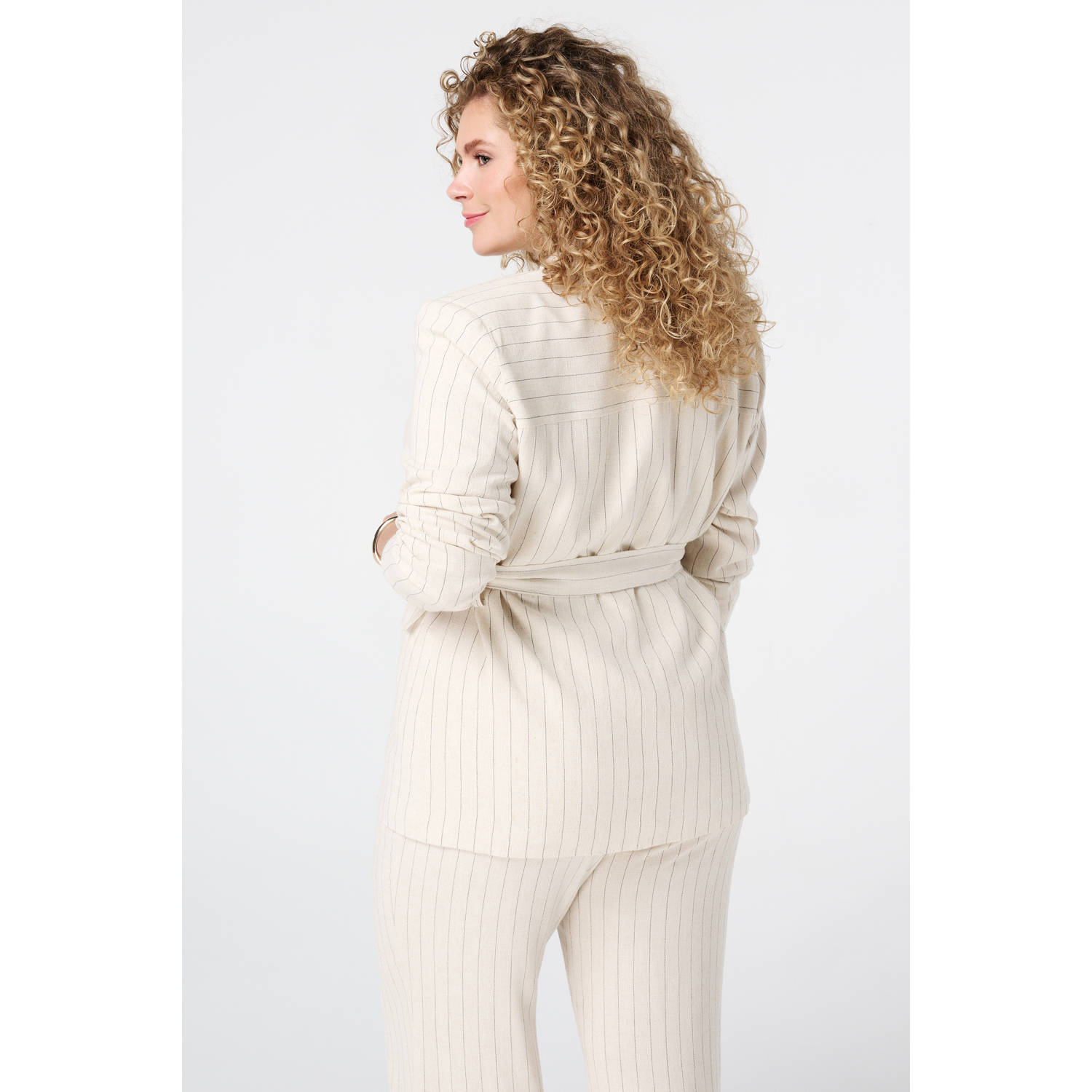 MS Mode regular blazer zand