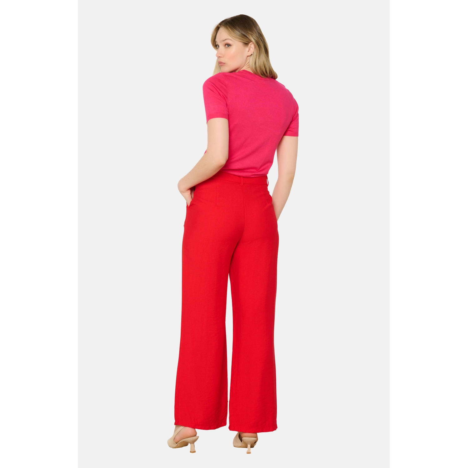 LOLALIZA wide leg regular waist pantalon