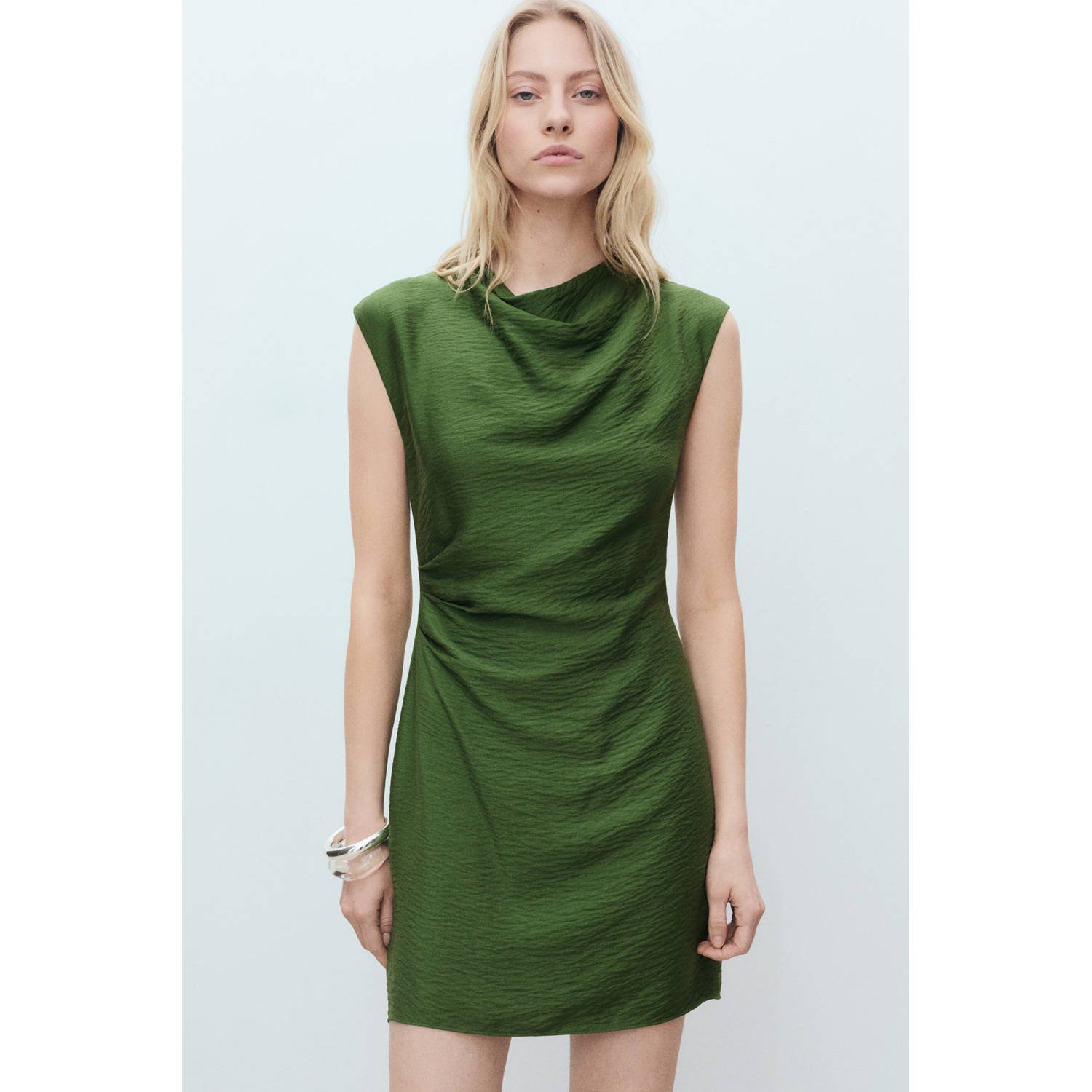 Mango korte jurk groen