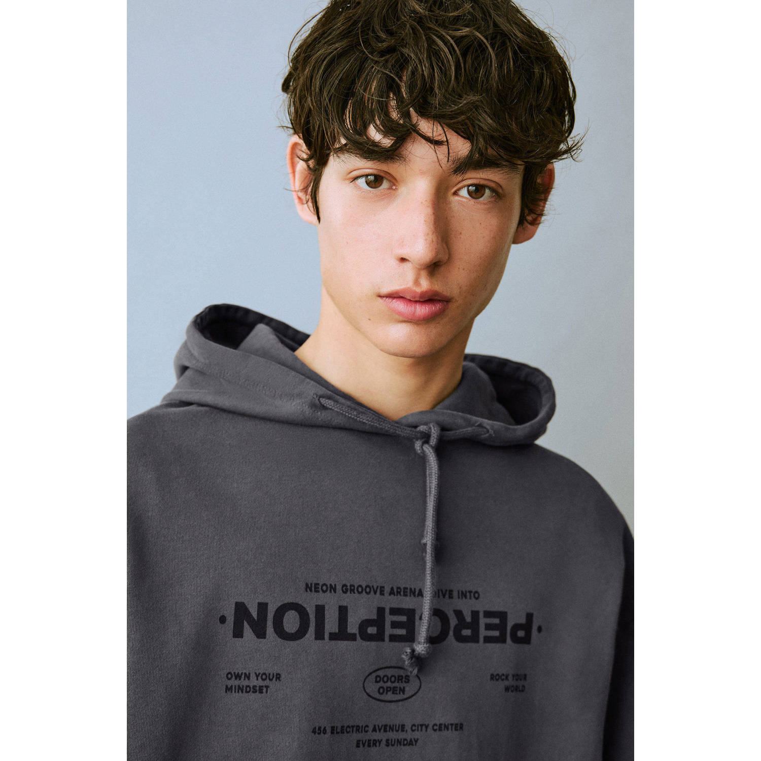 MANGO TEEN hoodie antraciet