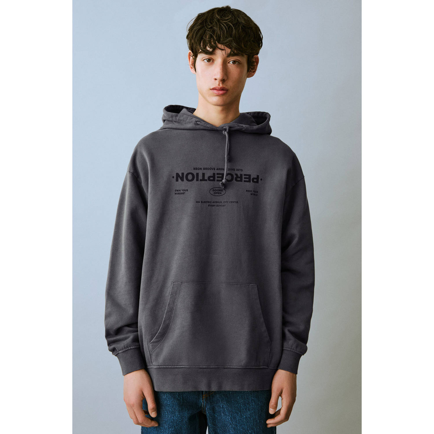 MANGO TEEN hoodie antraciet