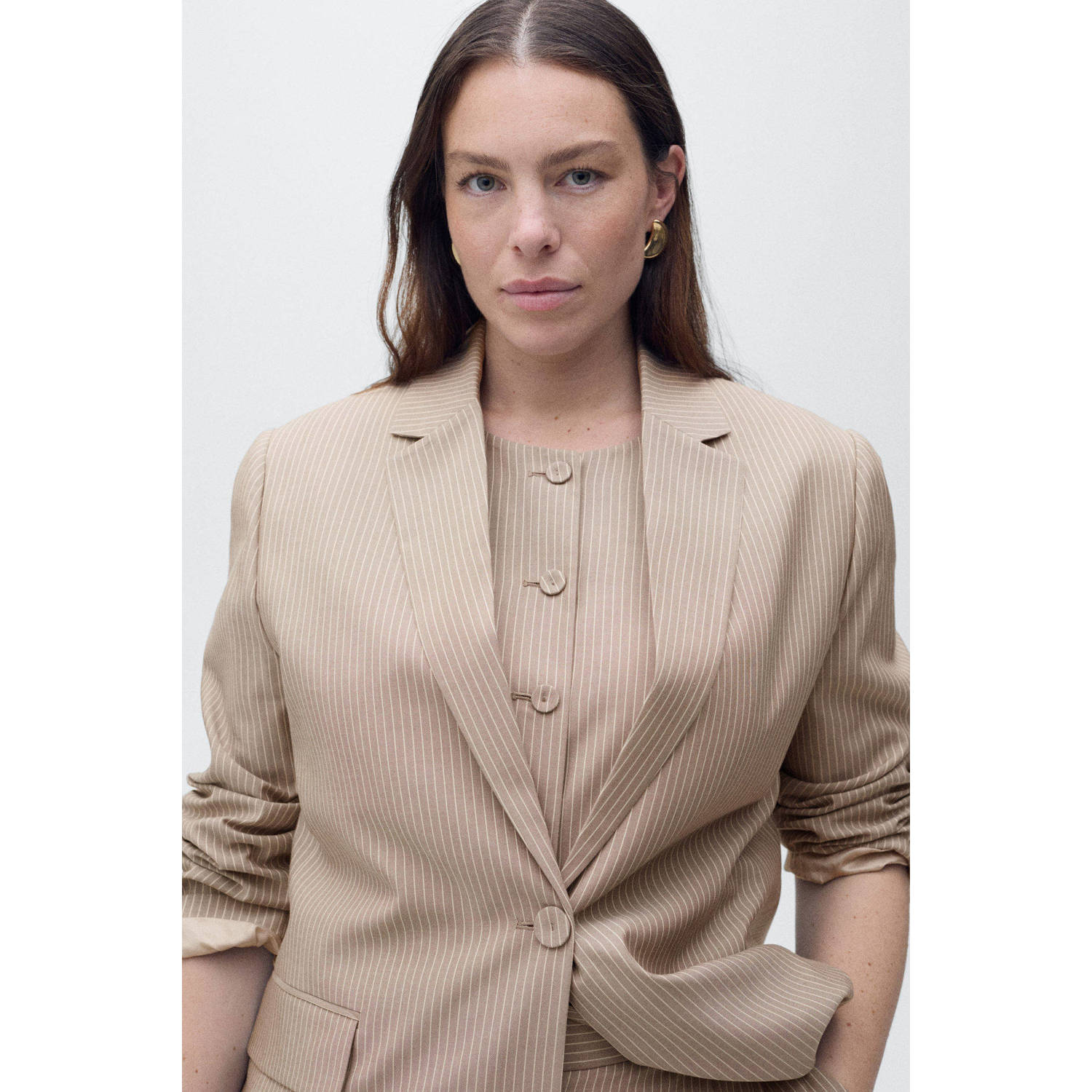 Mango regular blazer beige