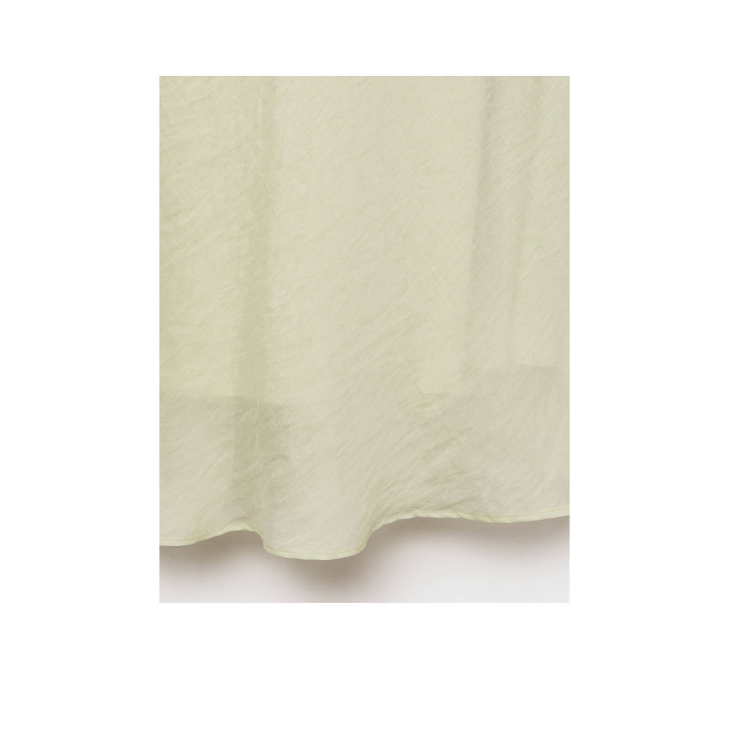 Mango midi jurk lichtgeel