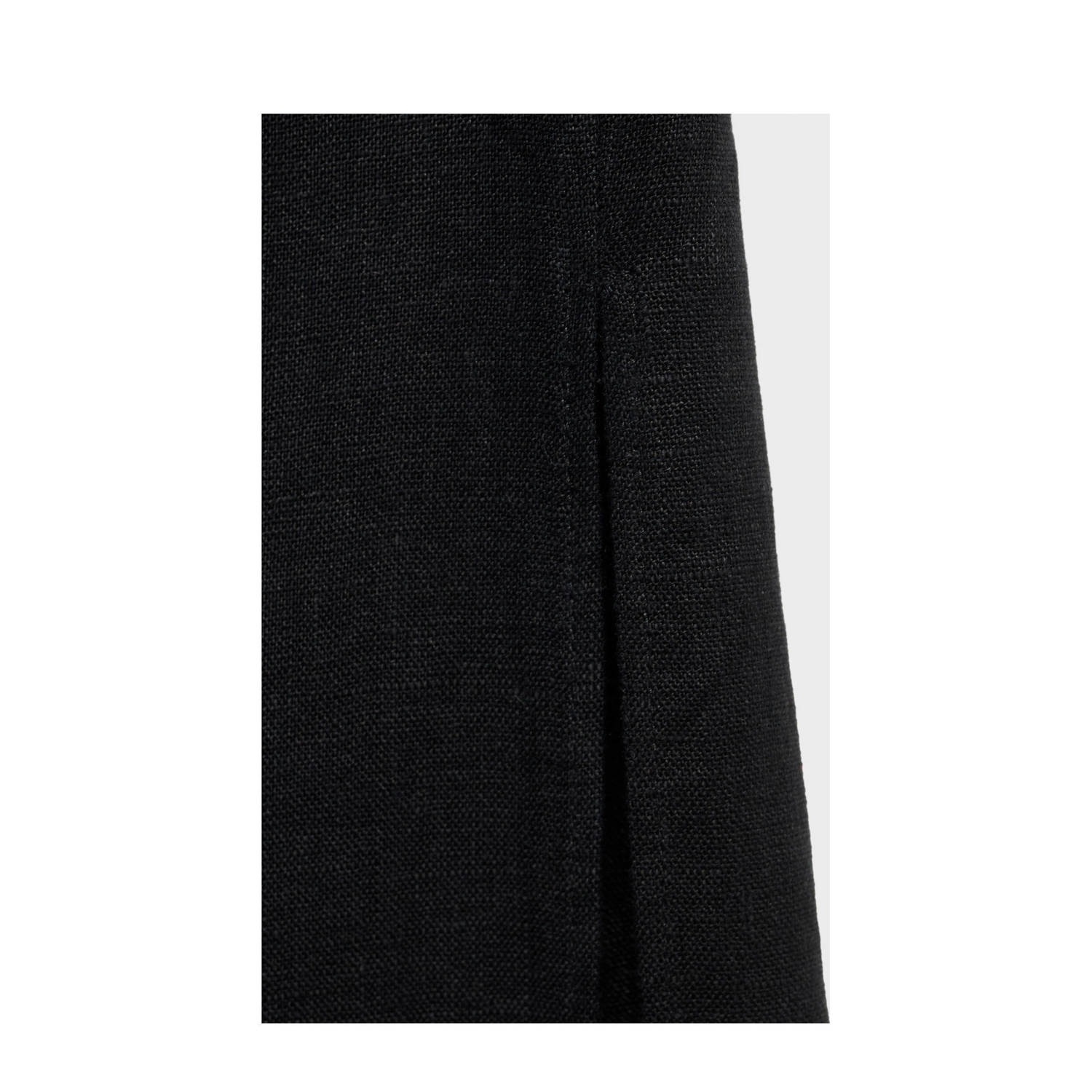 Mango linnen midi jurk zwart