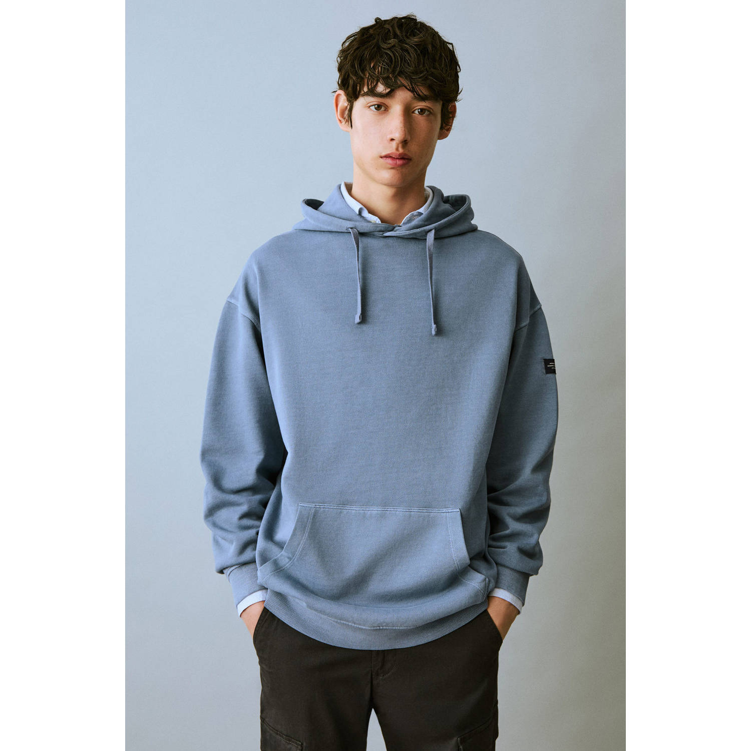 MANGO TEEN hoodie blauw