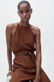 thumbnail: Mango wide leg jumpsuit bruin