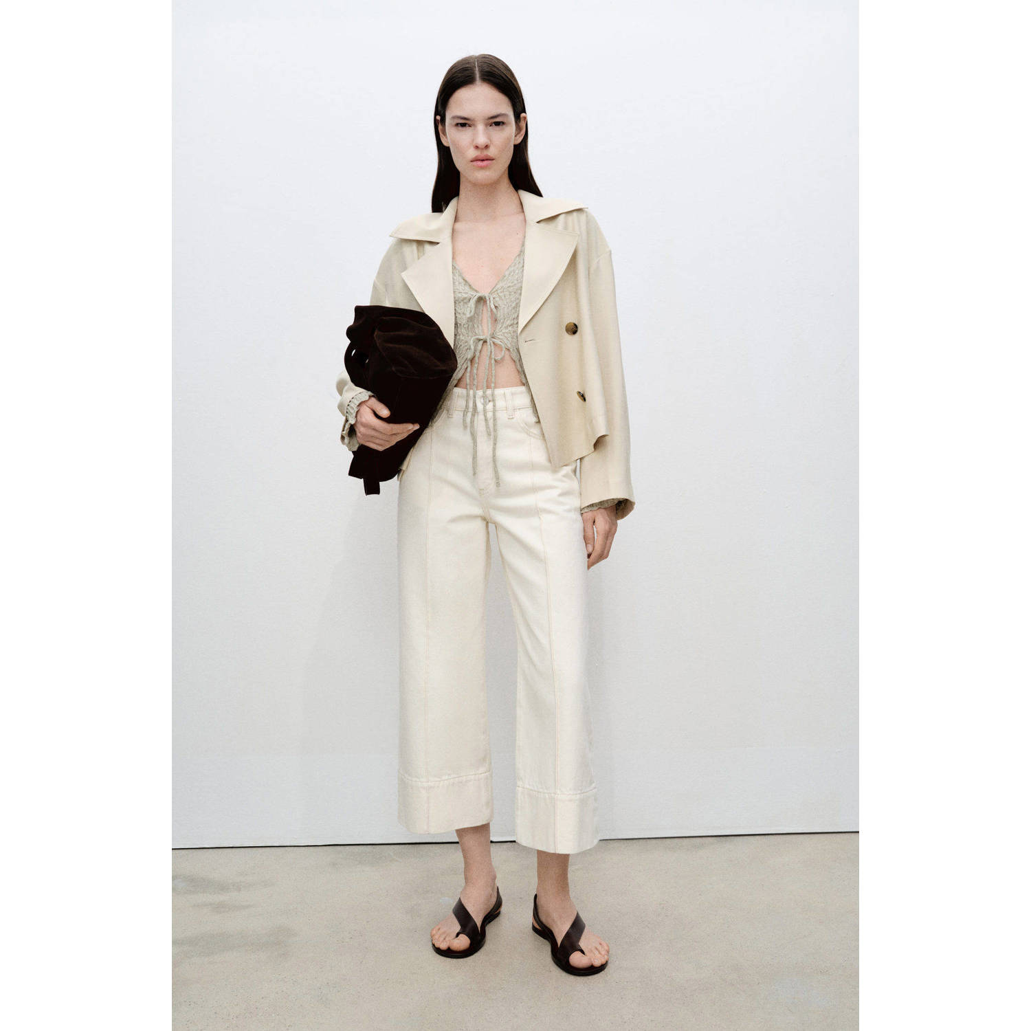 Mango trenchcoat zand
