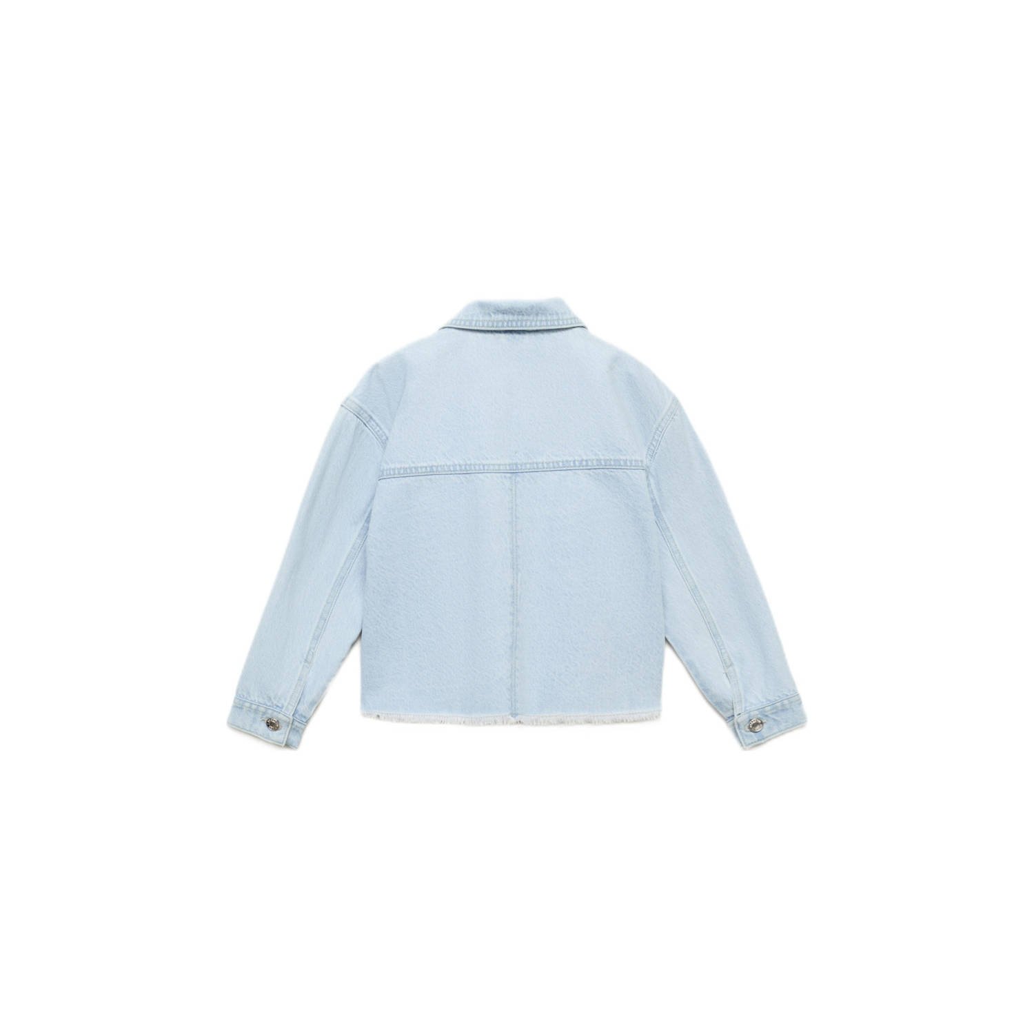 Mango Kids denim spijkerjas light blue denim