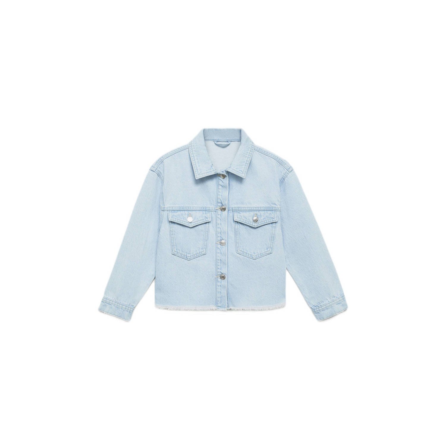 Mango Kids denim spijkerjas light blue denim