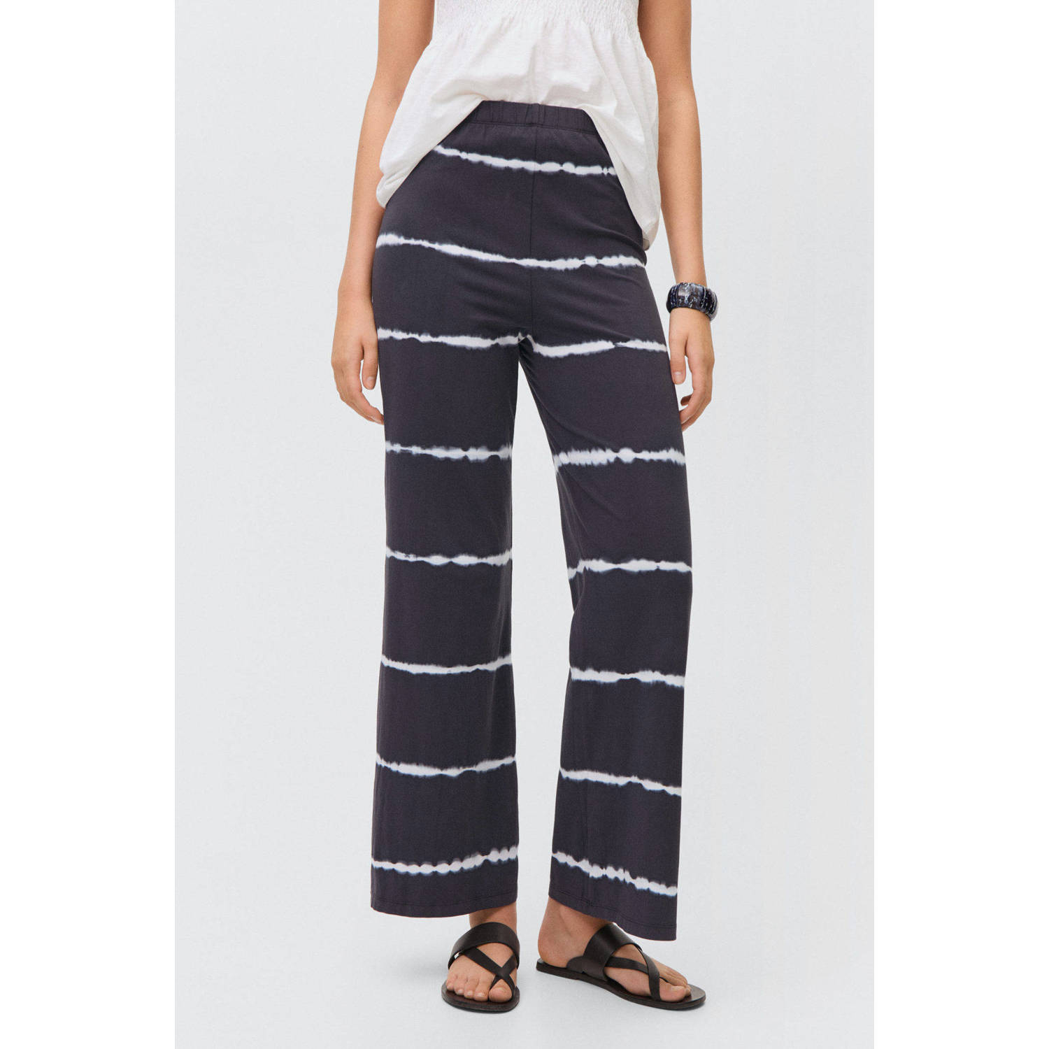 MANGO TEEN casual broek donkerblauw