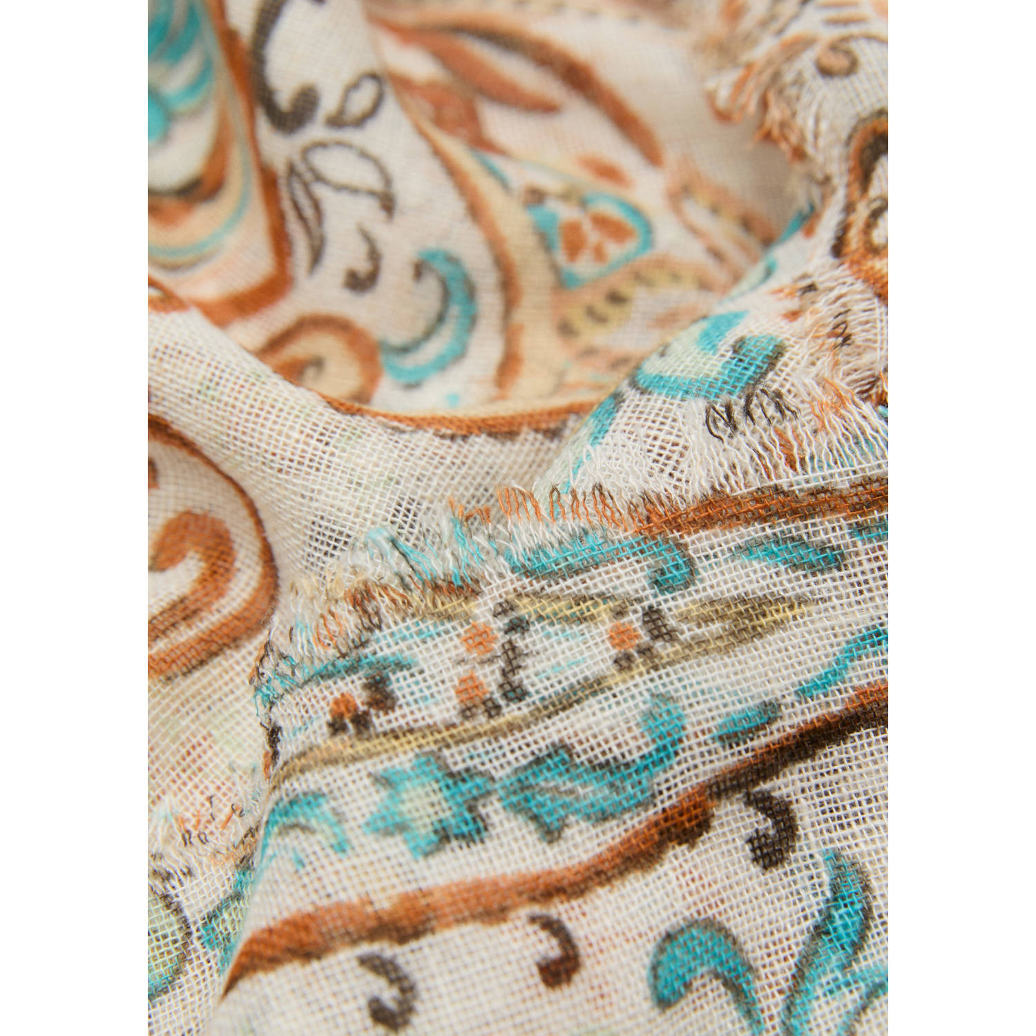 Mango sjaal met all over print beige