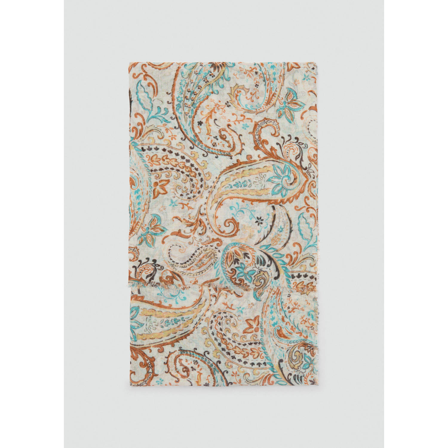 Mango sjaal met all over print beige