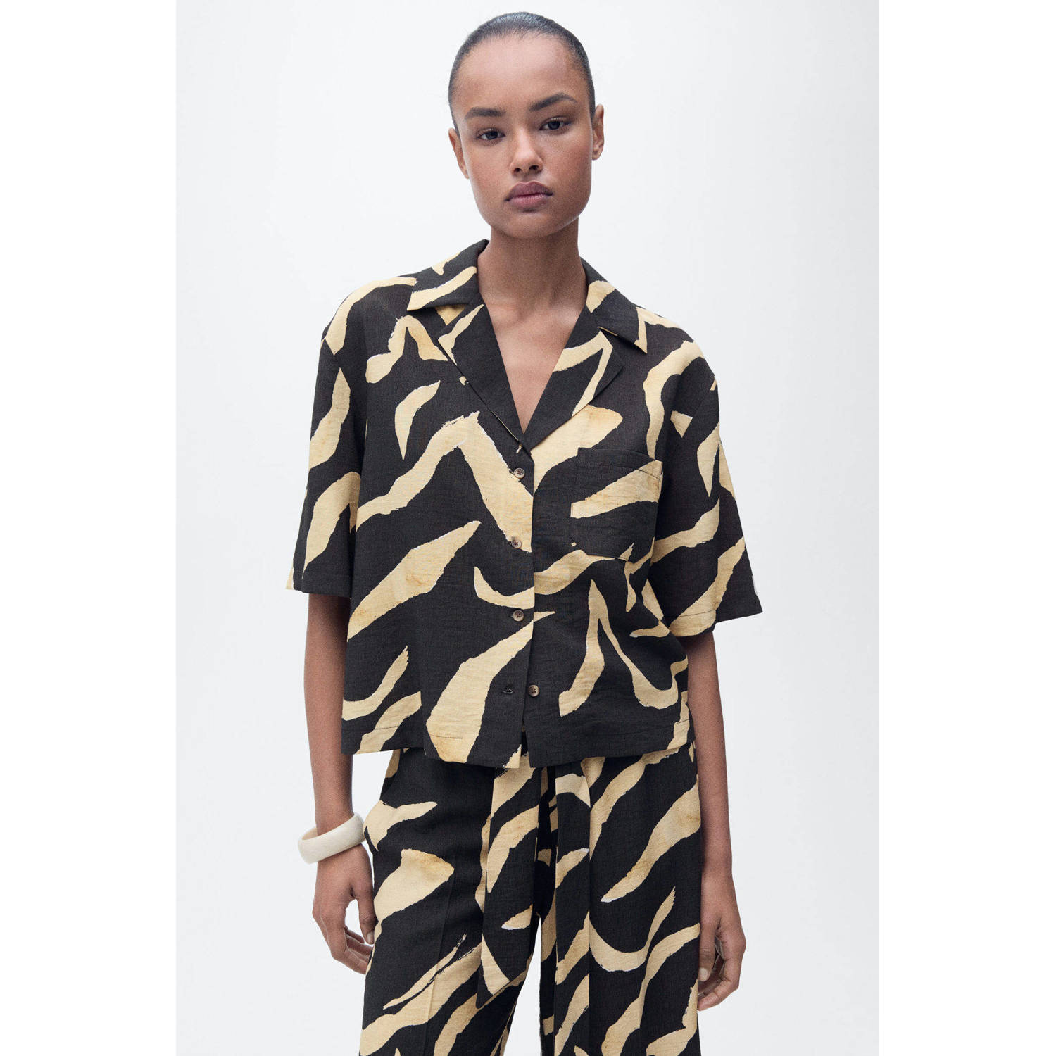 Mango blouse zwart