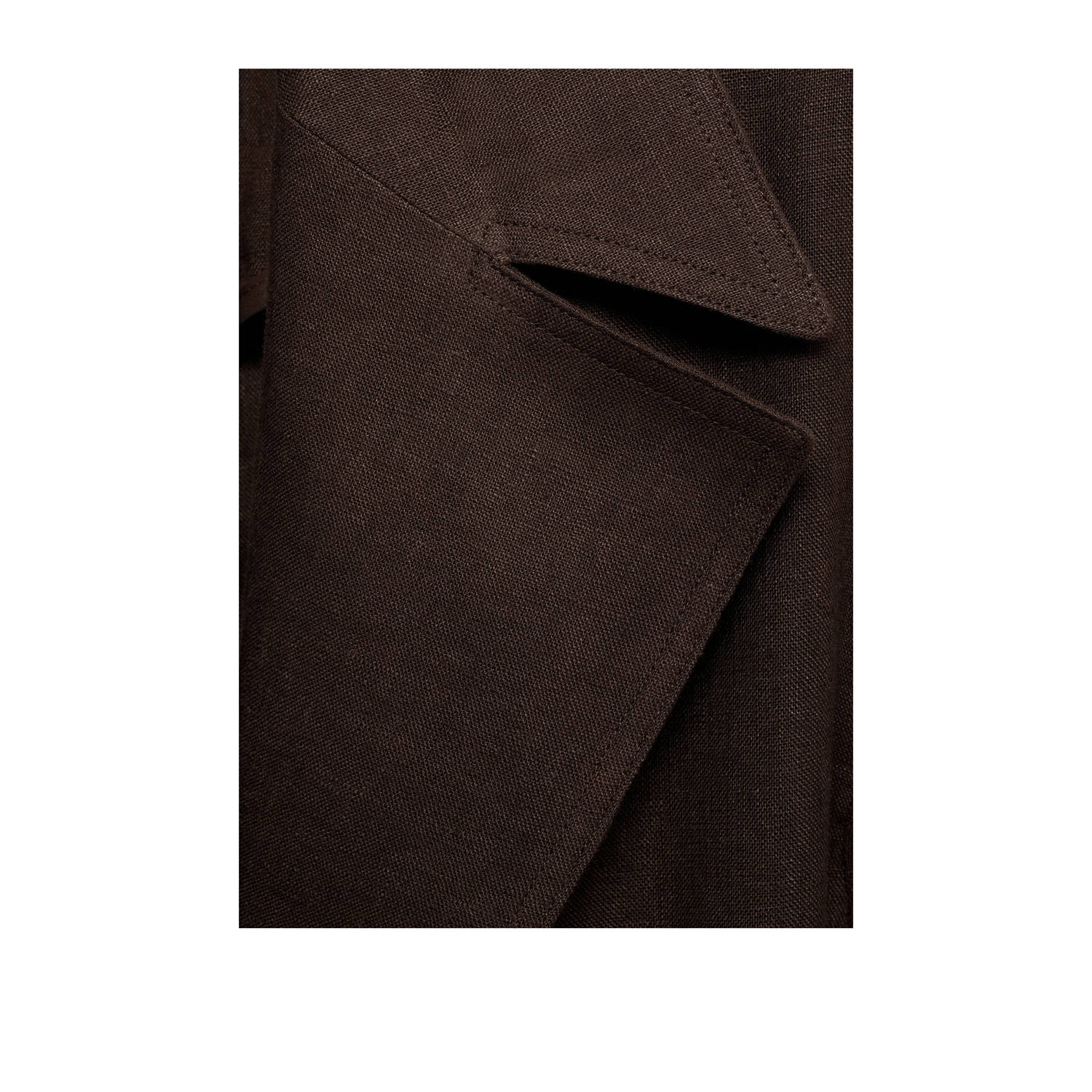 Mango trenchcoat donkerbruin