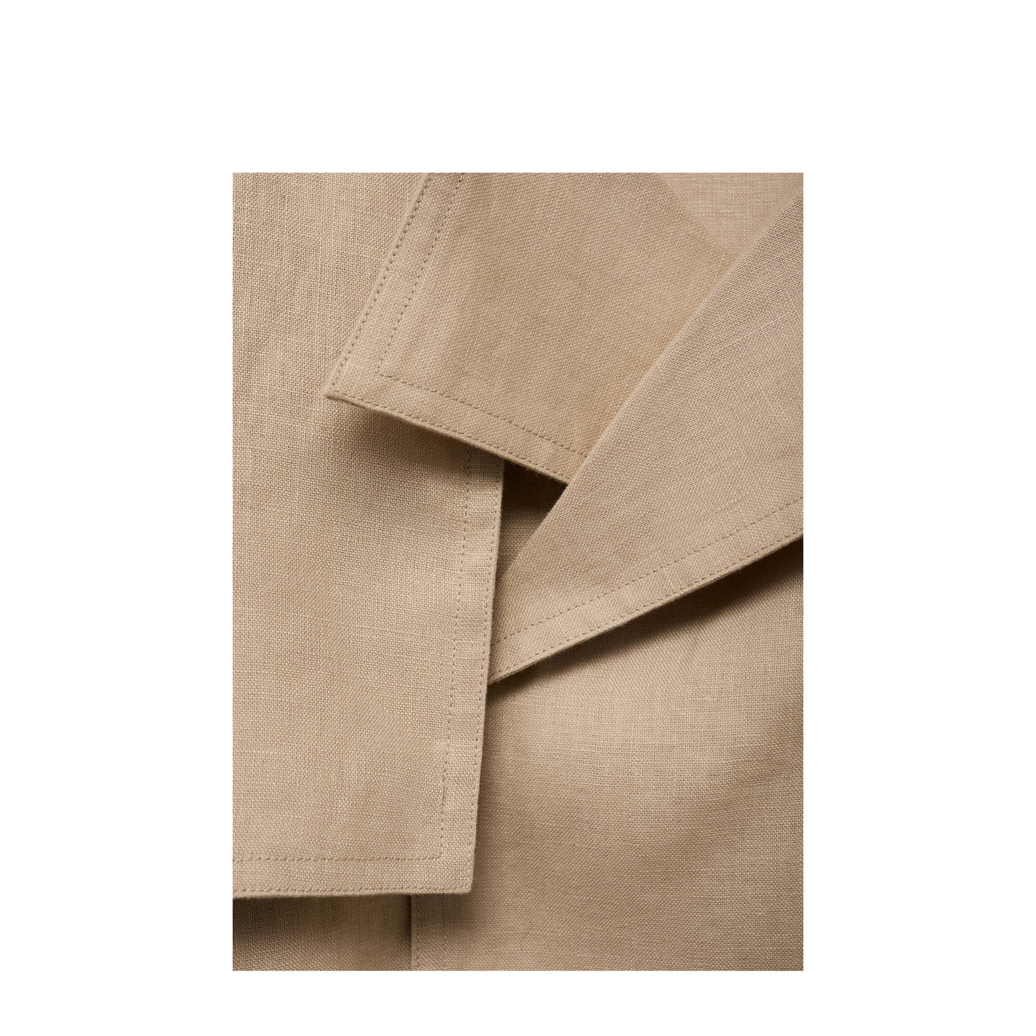 Mango linnen trenchcoat beige