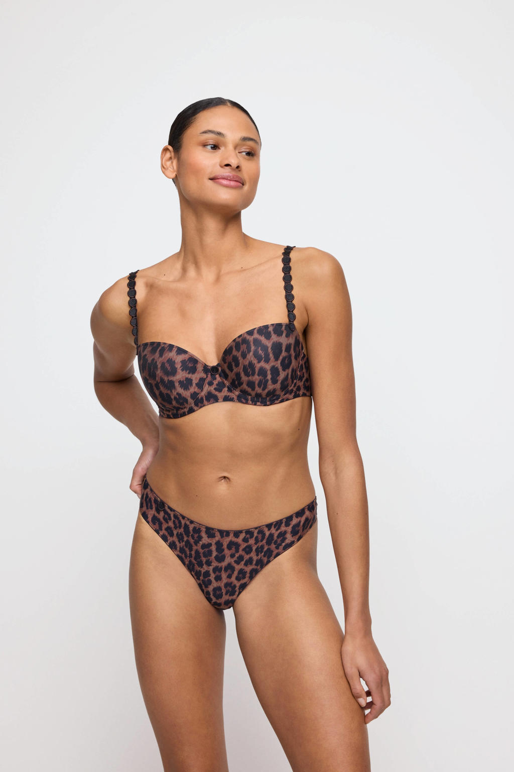 Marie Jo string Tom bruin/zwart