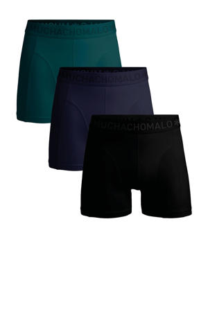 boxershort - zwart / groen / donkerblauw (set van 3)
