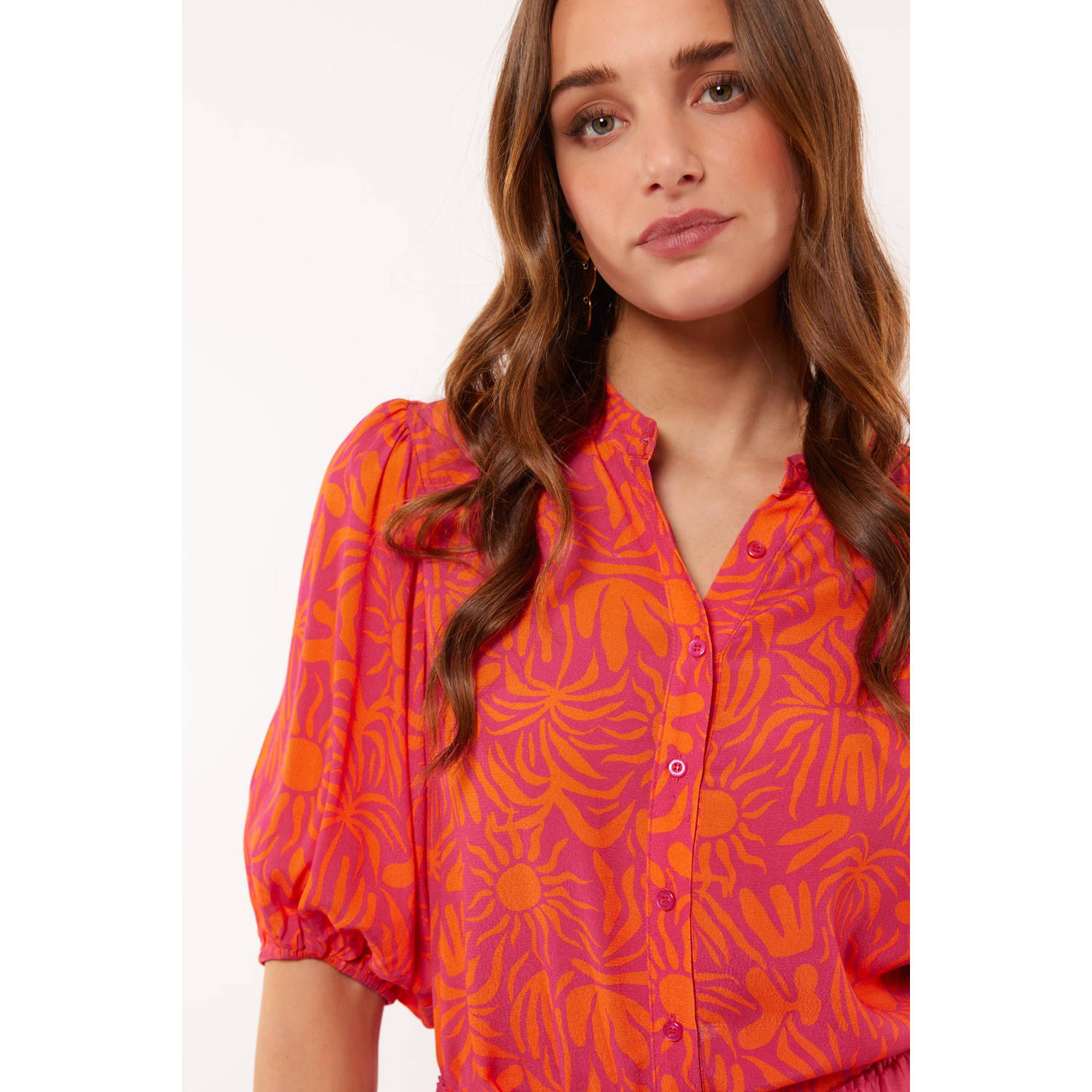FLURESK blouse roze