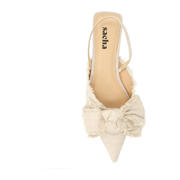 thumbnail: Sacha denim slingback loafers ecru