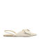Sacha denim slingback loafers ecru