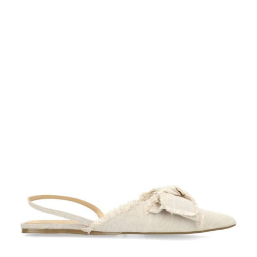 Sacha denim slingback loafers ecru afbeelding