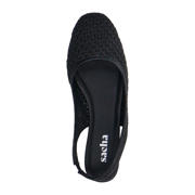 thumbnail: Sacha slingback loafers zwart