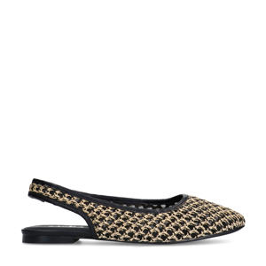   slingback loafers beige/zwart