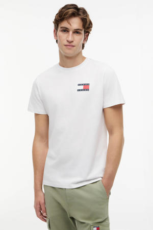 slim fit T-shirt ESSENTIAL FLAG wit