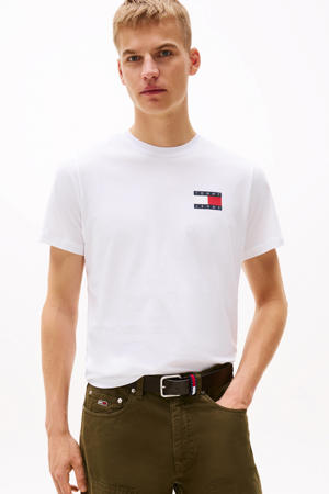 slim fit T-shirt ESSENTIAL FLAG wit