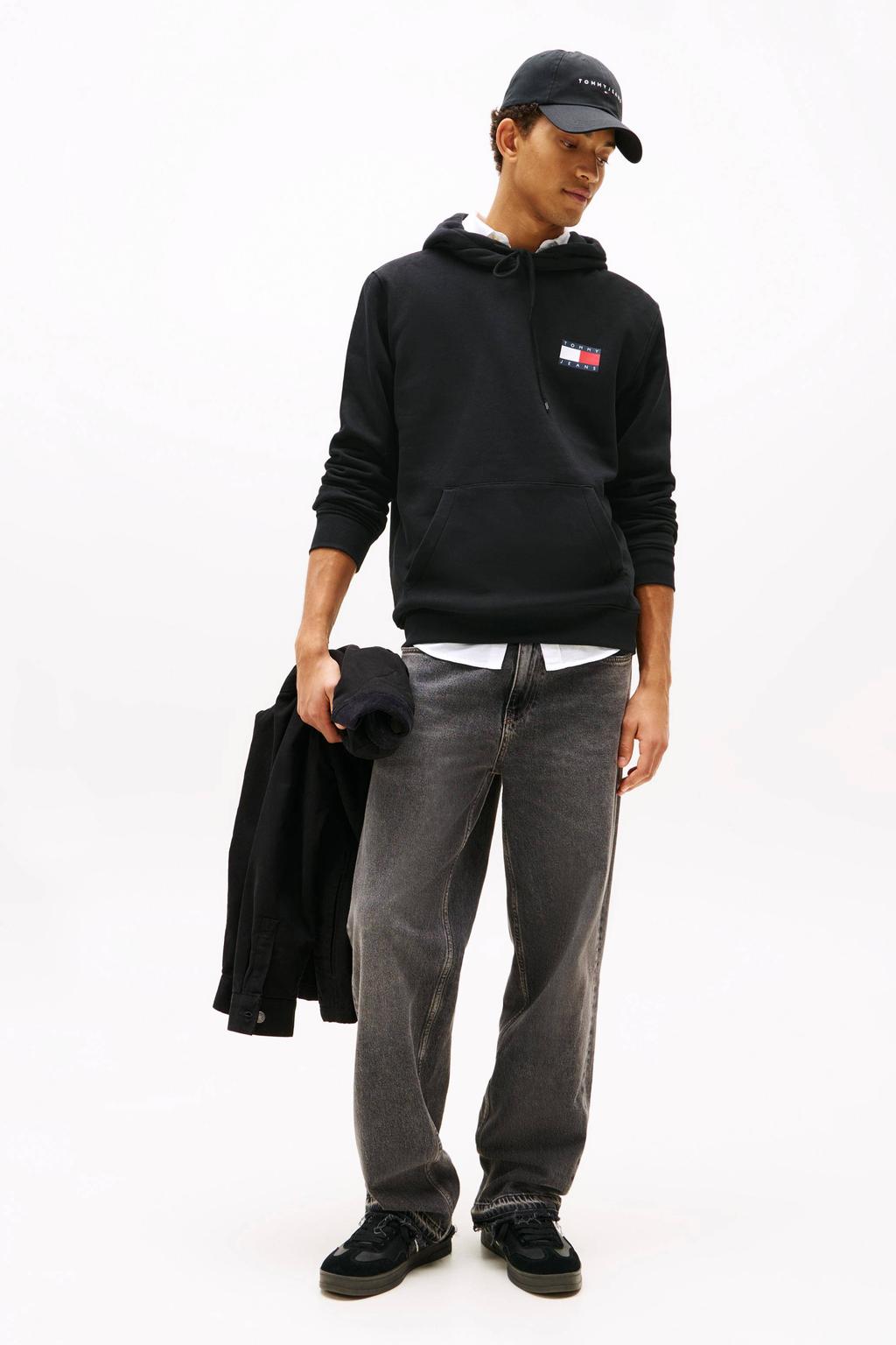 Tommy Jeans hoodie zwart