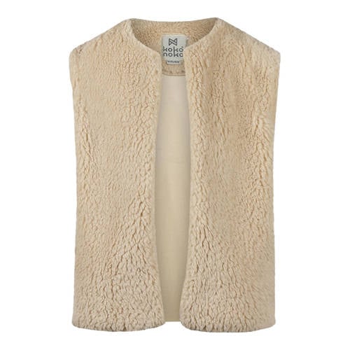 Koko Noko teddy gilet ecru afbeelding