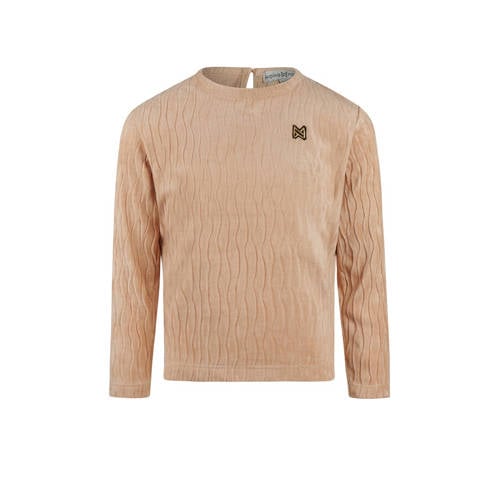 Koko Noko fluwelen longsleeve beige afbeelding