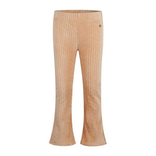 Koko Noko fluwelen flared flared broek beige afbeelding