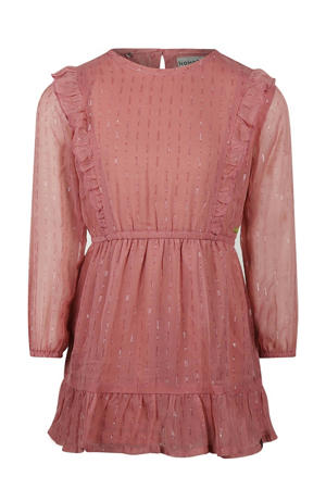 korte jurk met lurex roze