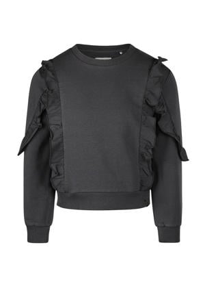 sweater antraciet gebreid