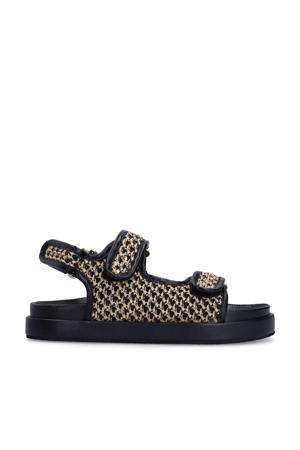 sandalen beige/zwart