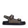 Sacha sandalen beige/zwart