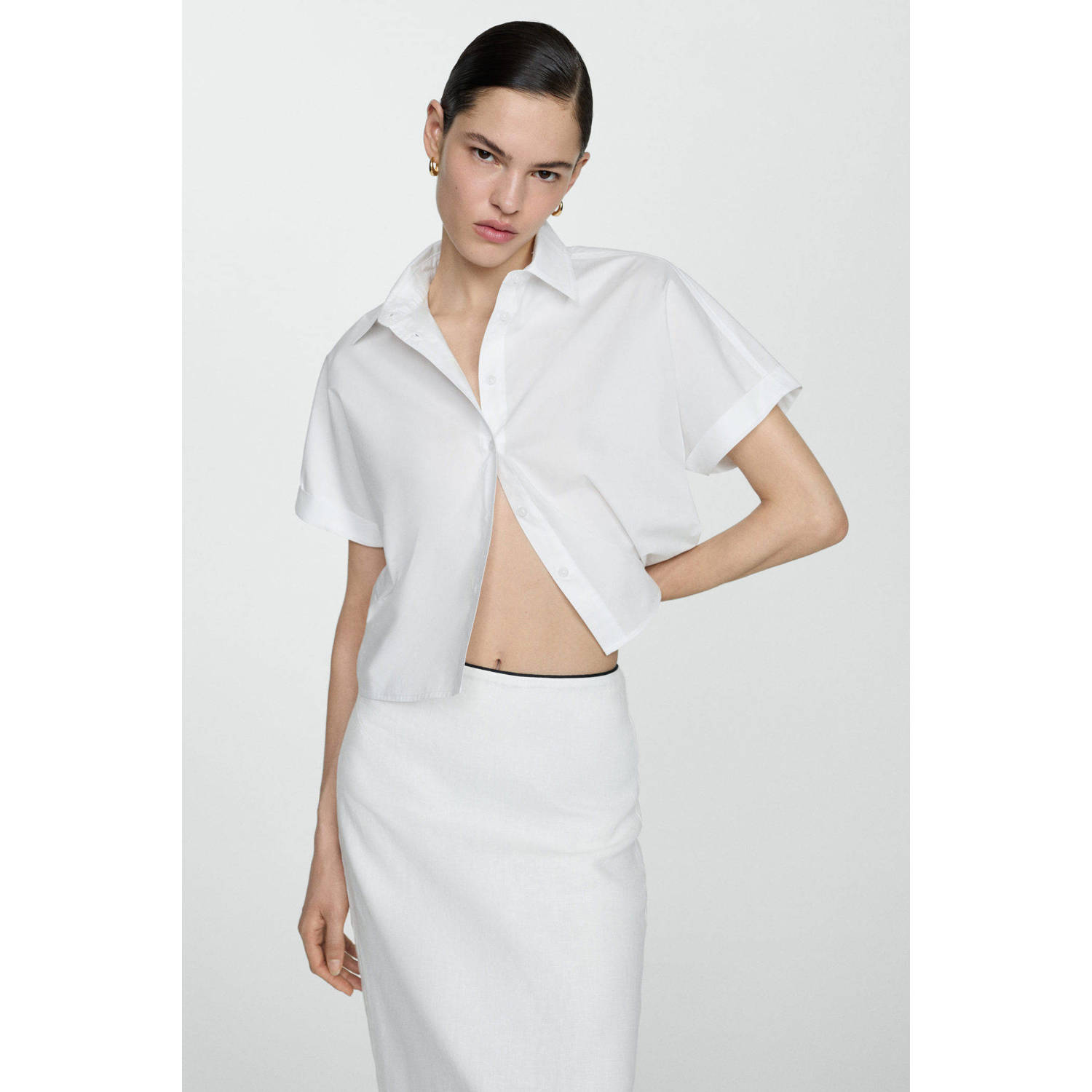 Mango blouse wit