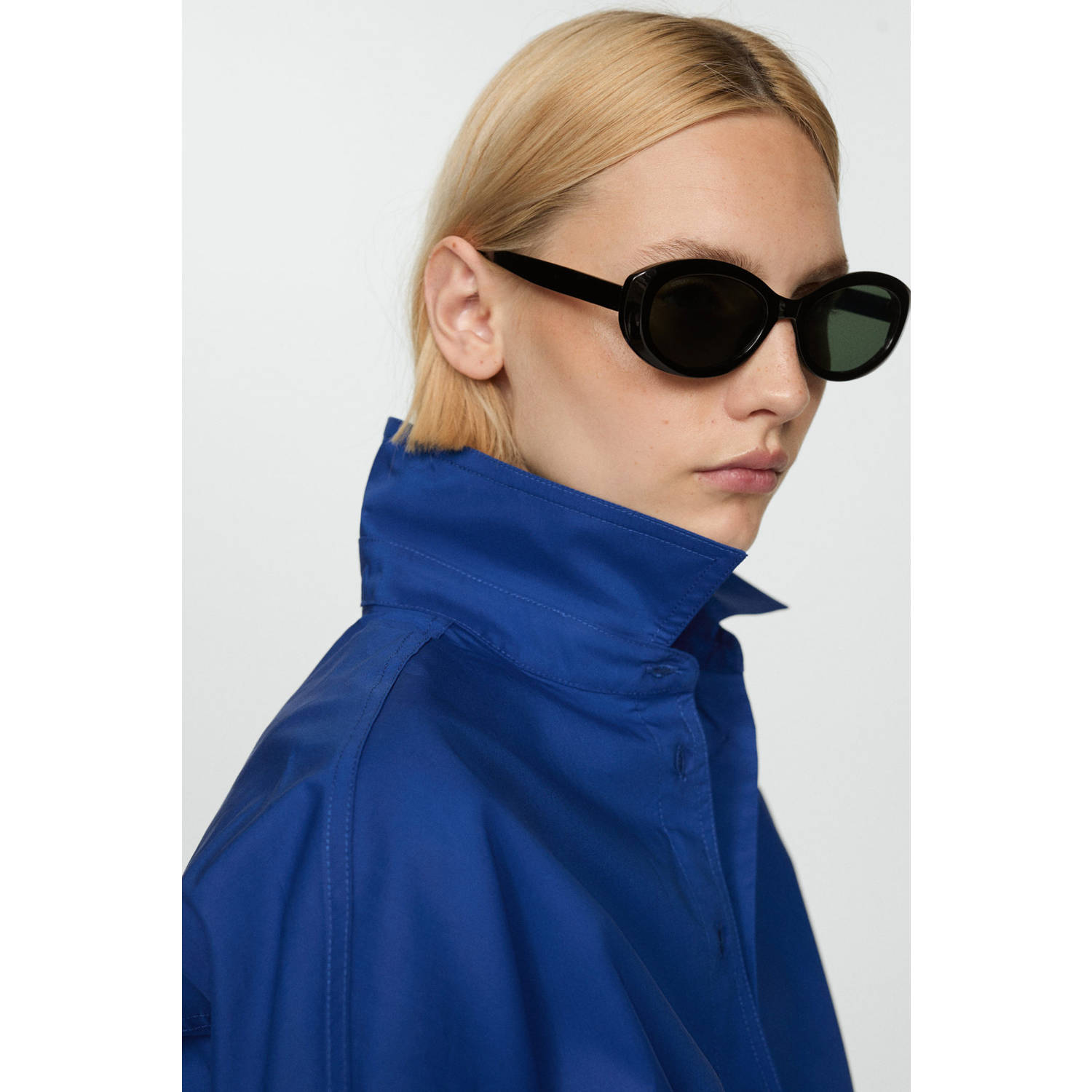 Mango blouse blauw