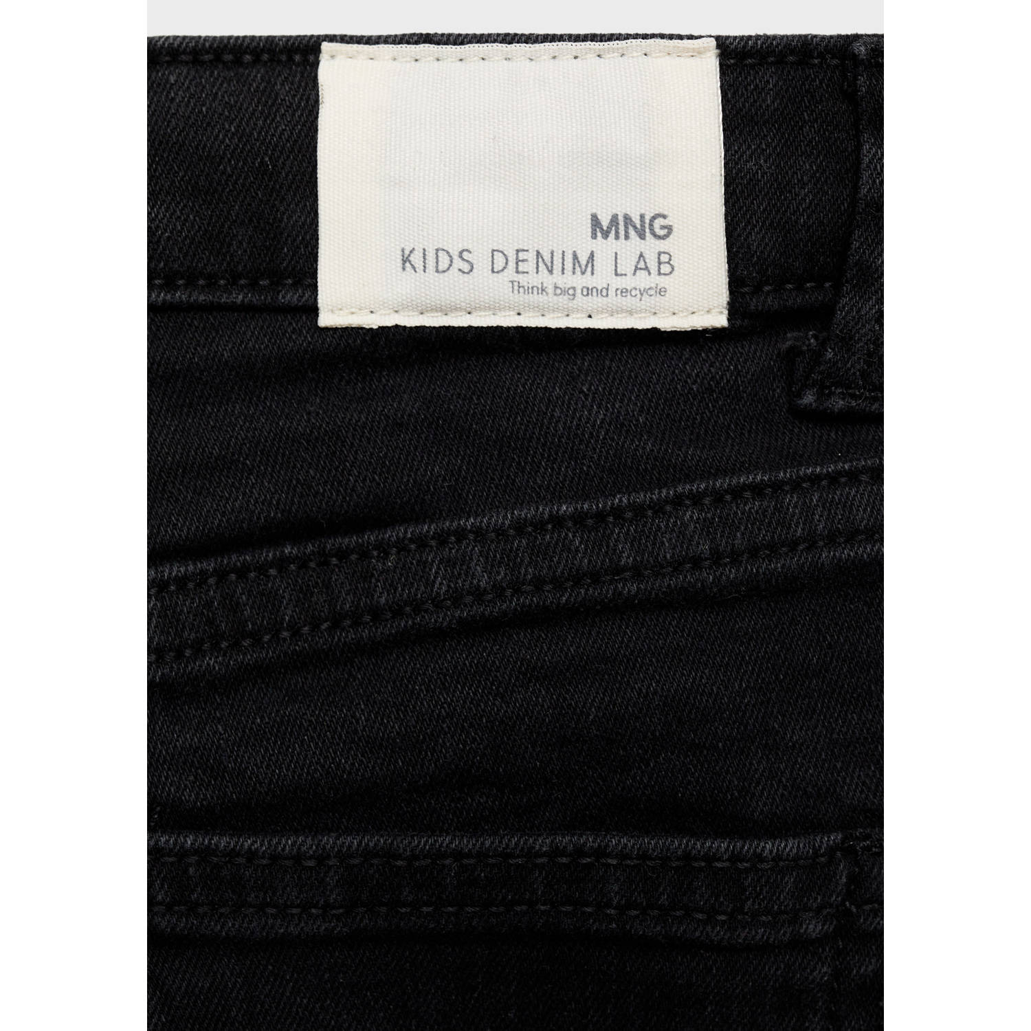 Mango Kids denim short black denim