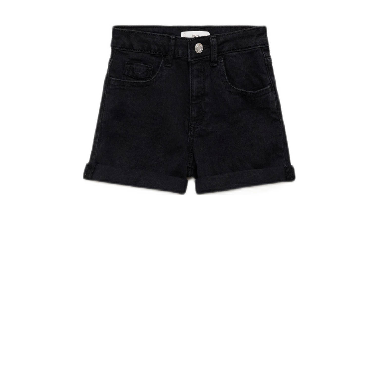 Mango Kids denim short black denim